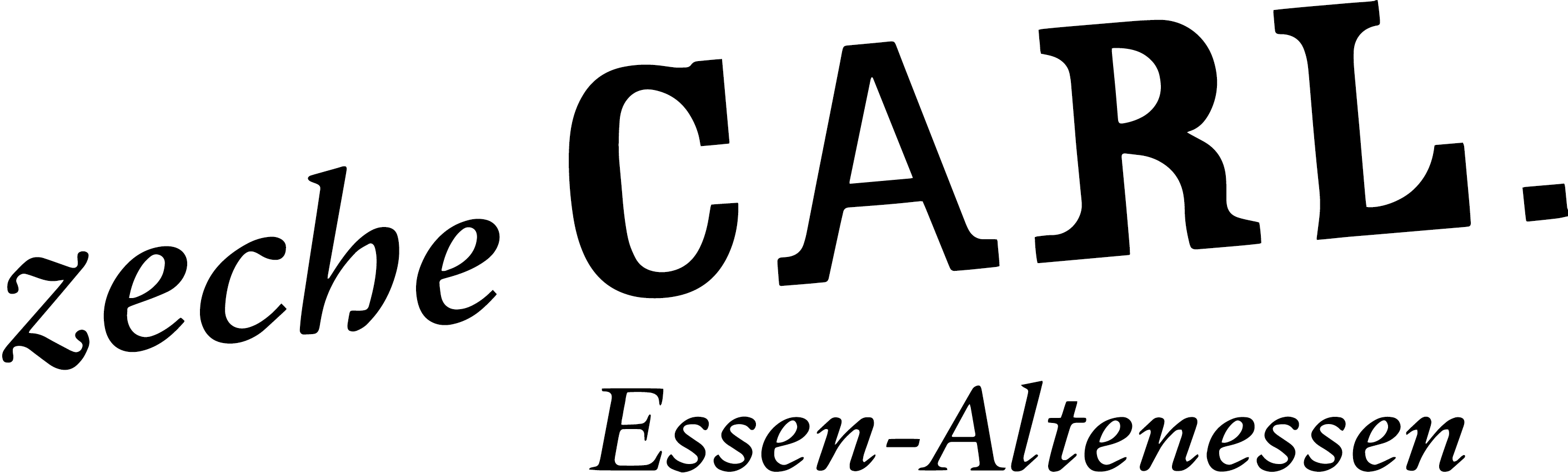 Logo Vektorisiert Zeche Carl - schwarz